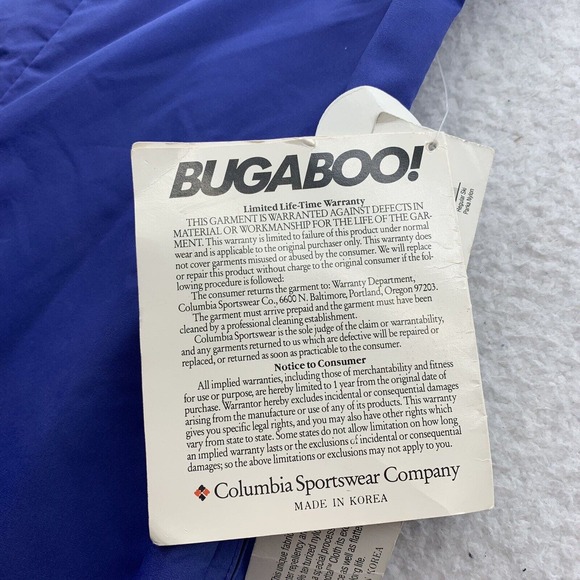 VTG Columbia Snow Pants Womens Small S Bugaboo Bergundtal‎ Cloth Side Zip NWT - Picture 5 of 15